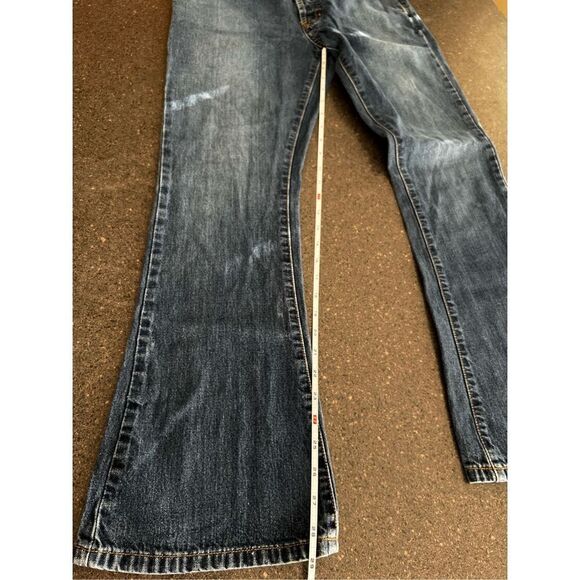 Abercrombie and Fitch  Flare Mid-rise Button Fly Denim Jeans size 2 - Picture 10 of 16